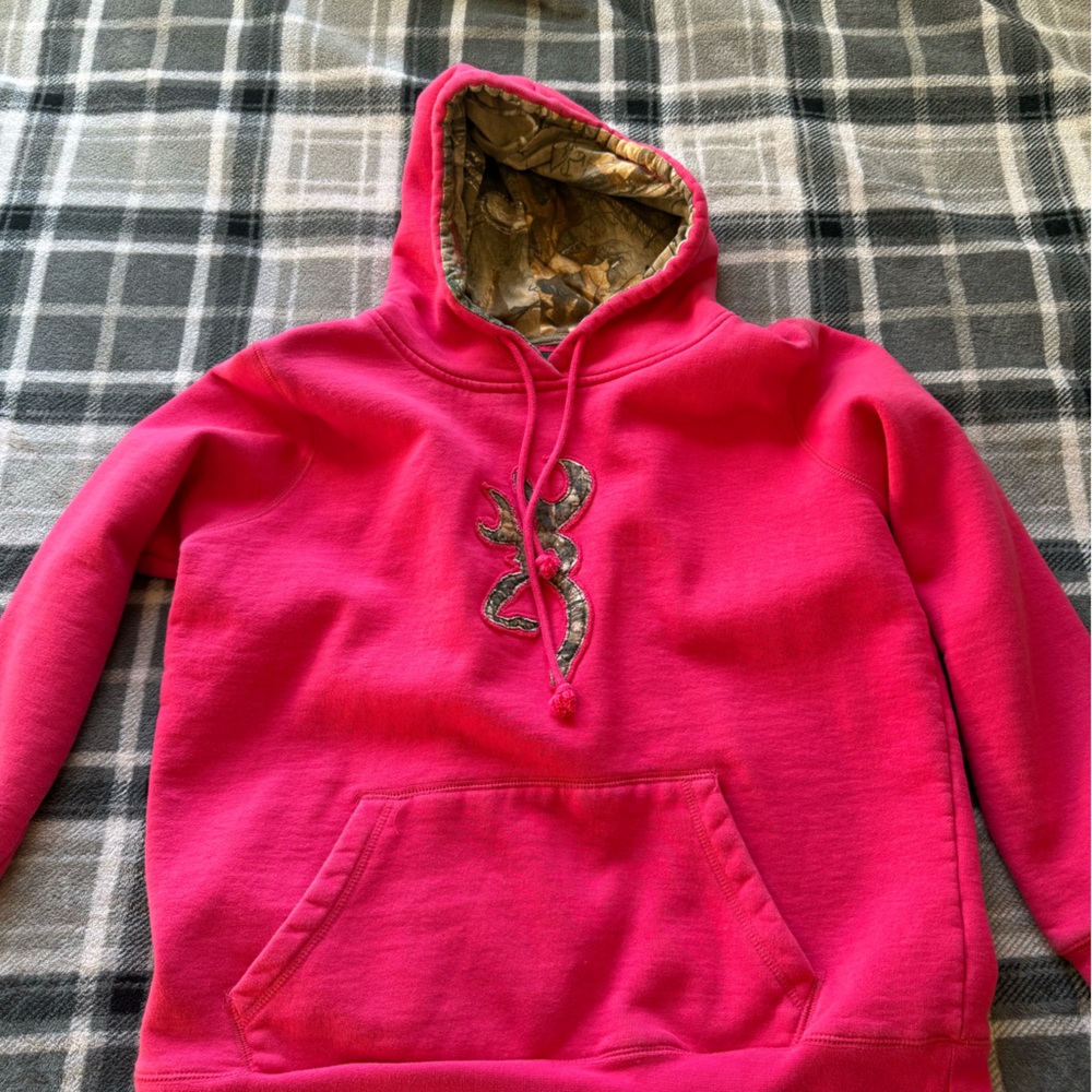 Browning Pink and Camouflage Hoodie